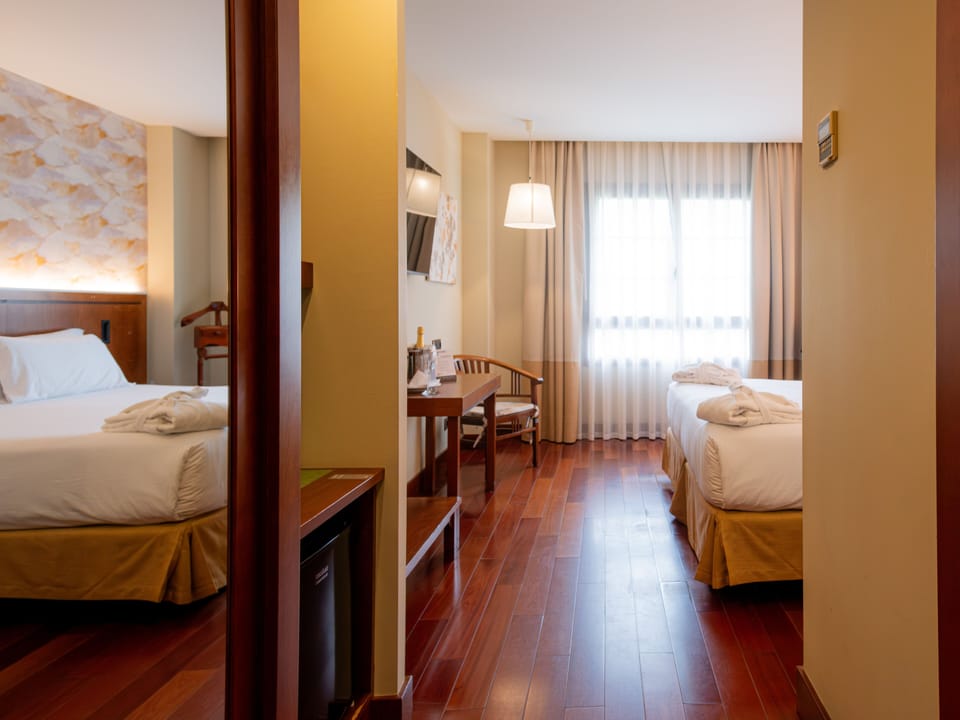 Premium bedding, down comforters, in-room safe, desk