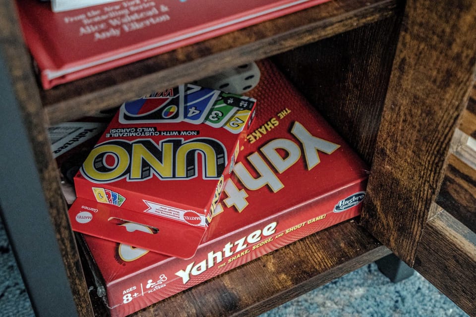 Games for when relaxing at night. 
