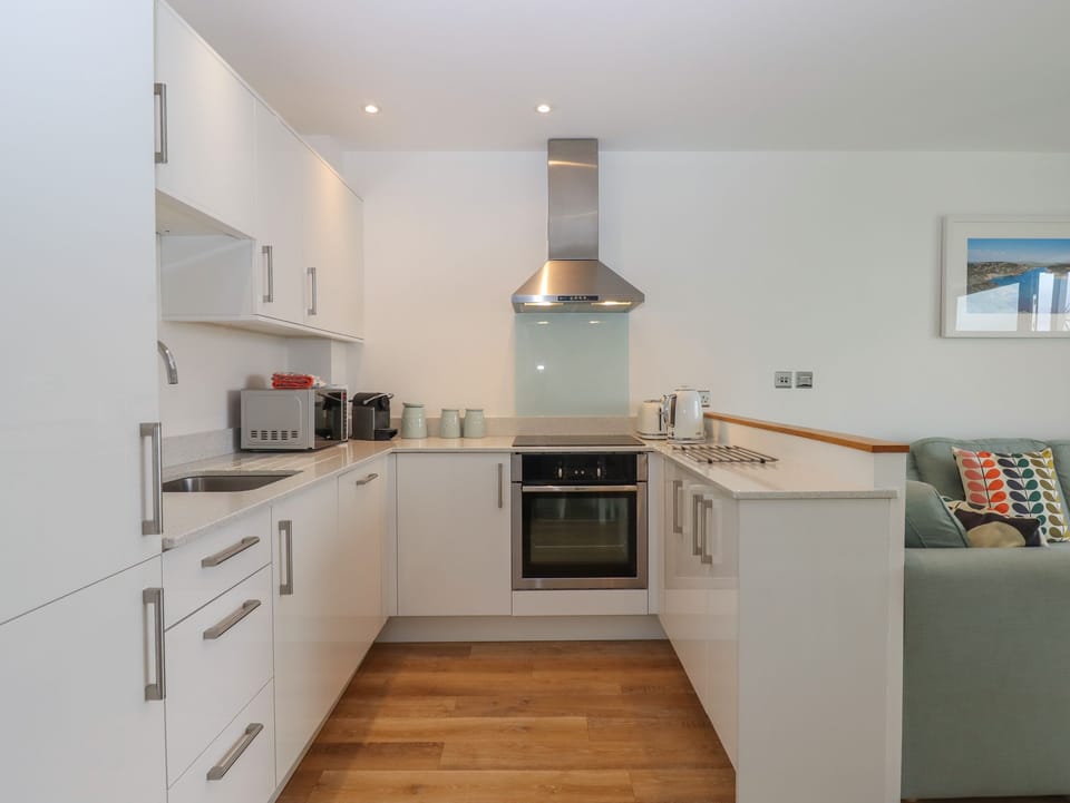 Fridge, dishwasher, electric kettle, toaster