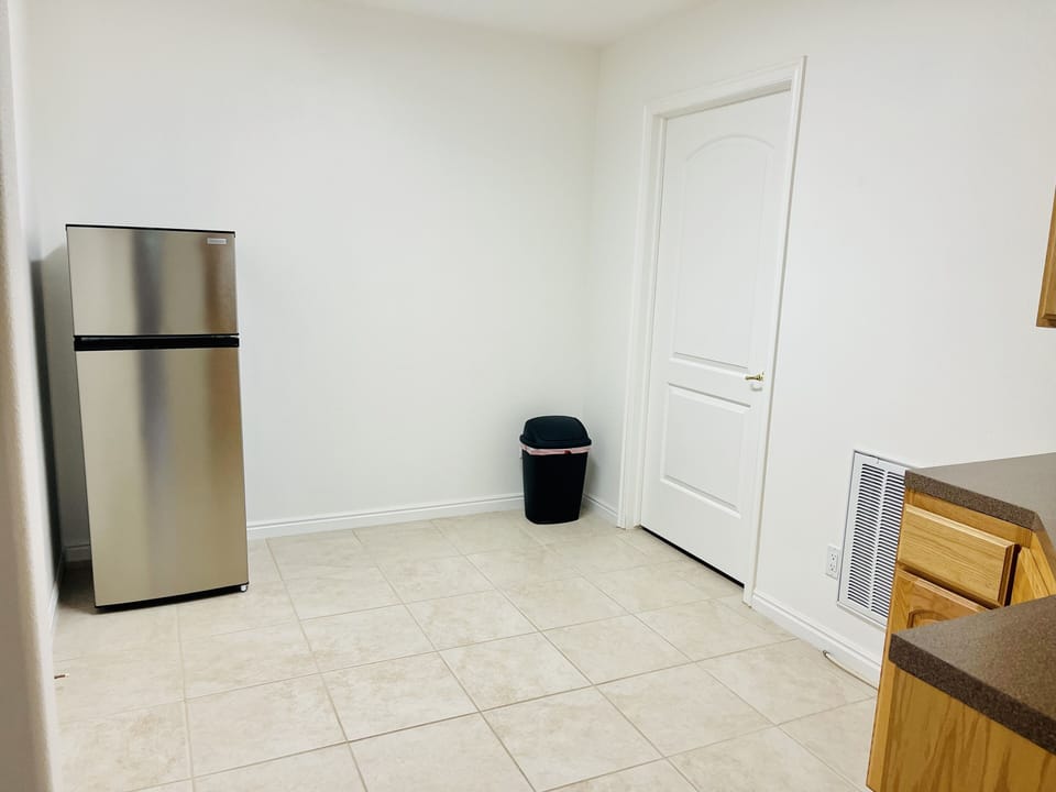 Kitchenette with Small Fridge