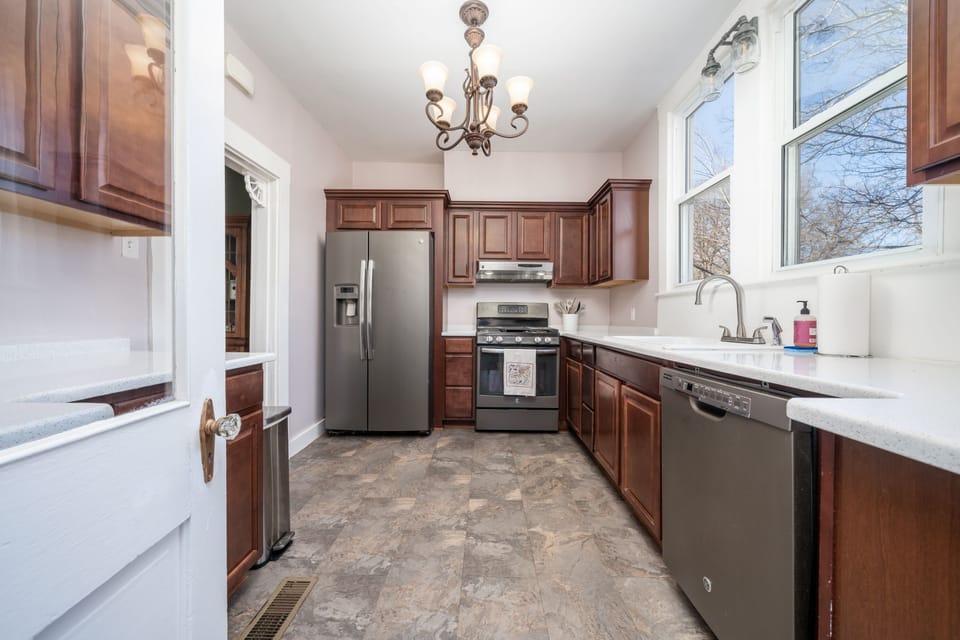 Room for the family chef to enjoy making meals.