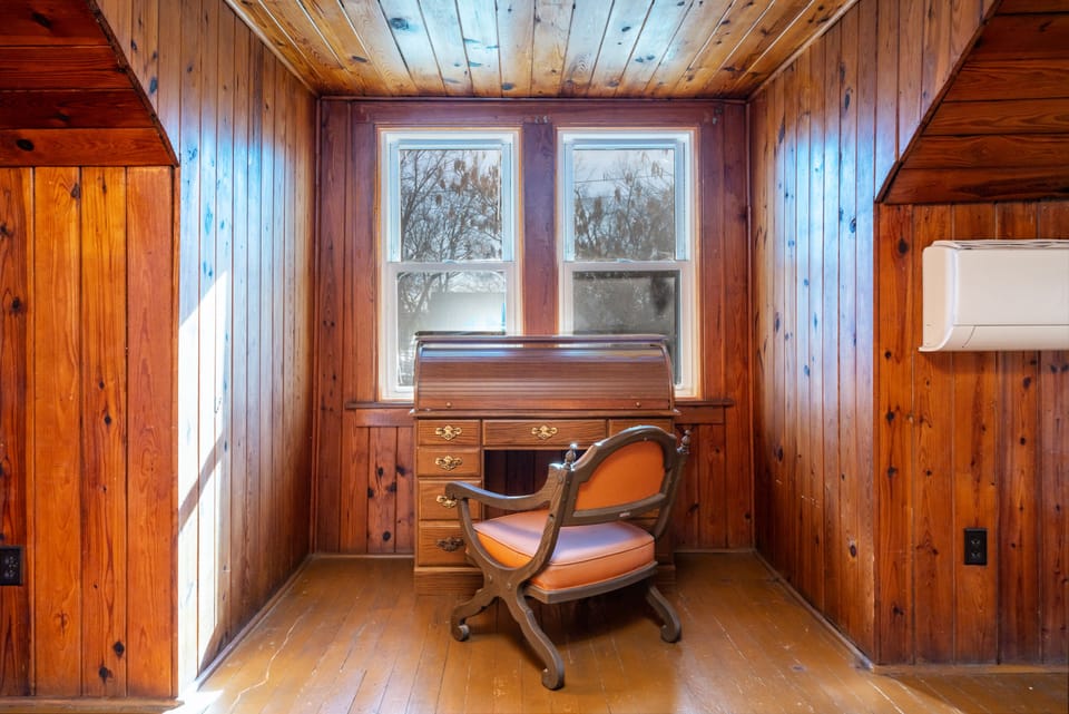 Second floor, dedicated workspace desk