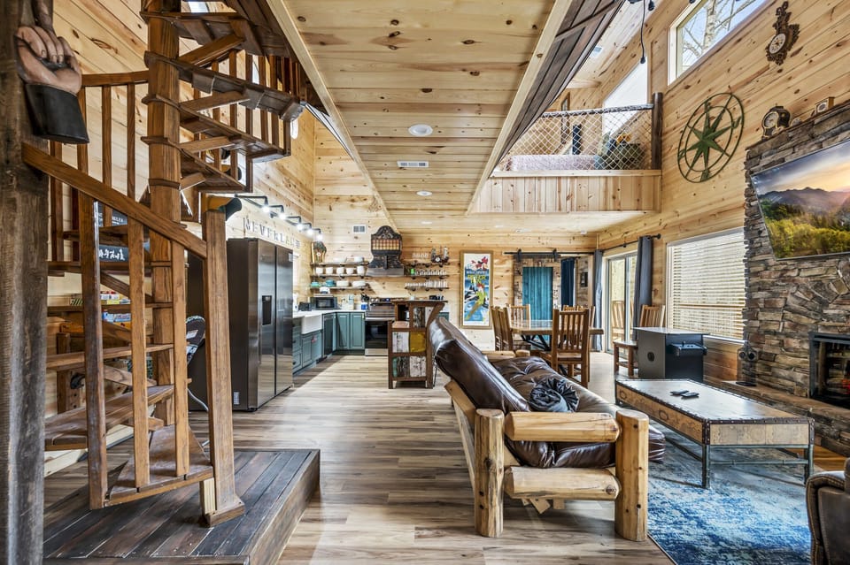 Neverland's cozy living area
