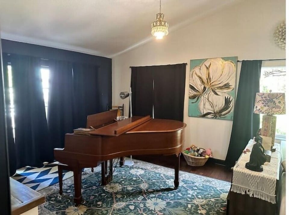 Grand piano in great room