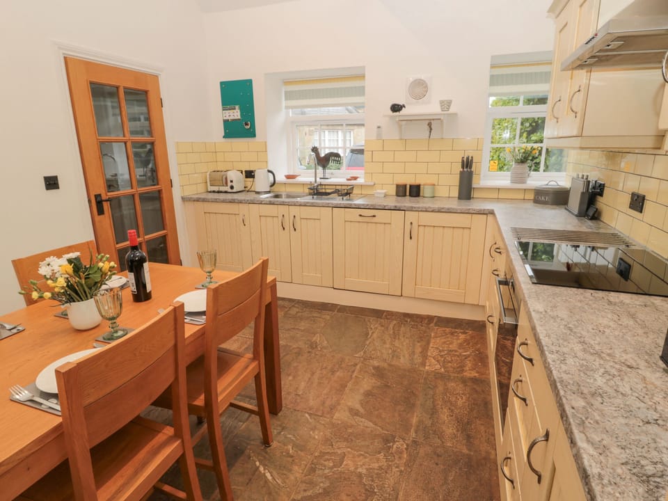 Fridge, dishwasher, electric kettle, toaster