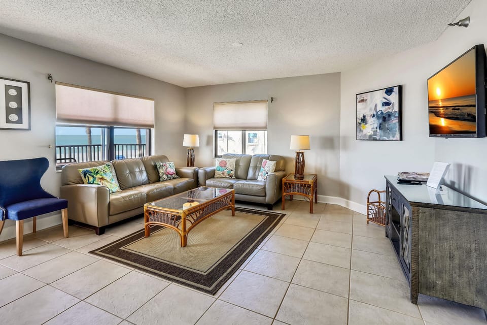 Condo, Multiple Beds (Emerald Isle 103) | Living area | TV
