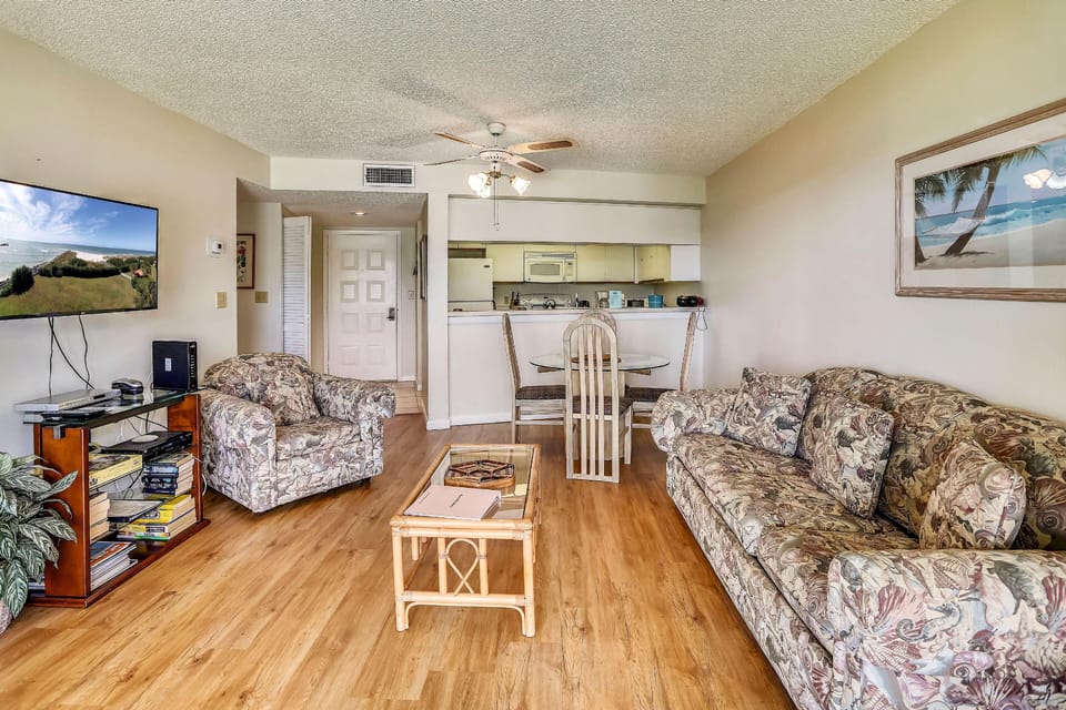 Condo, 1 King Bed with Sofa bed (Land's End 1-204 Bay Front) | Living area | TV