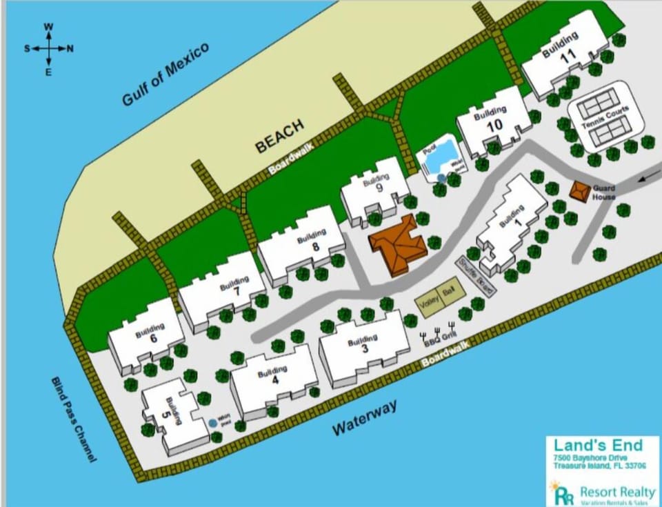 Condo, Multiple Beds (Land's End 11-202 Beach Front) | Property map