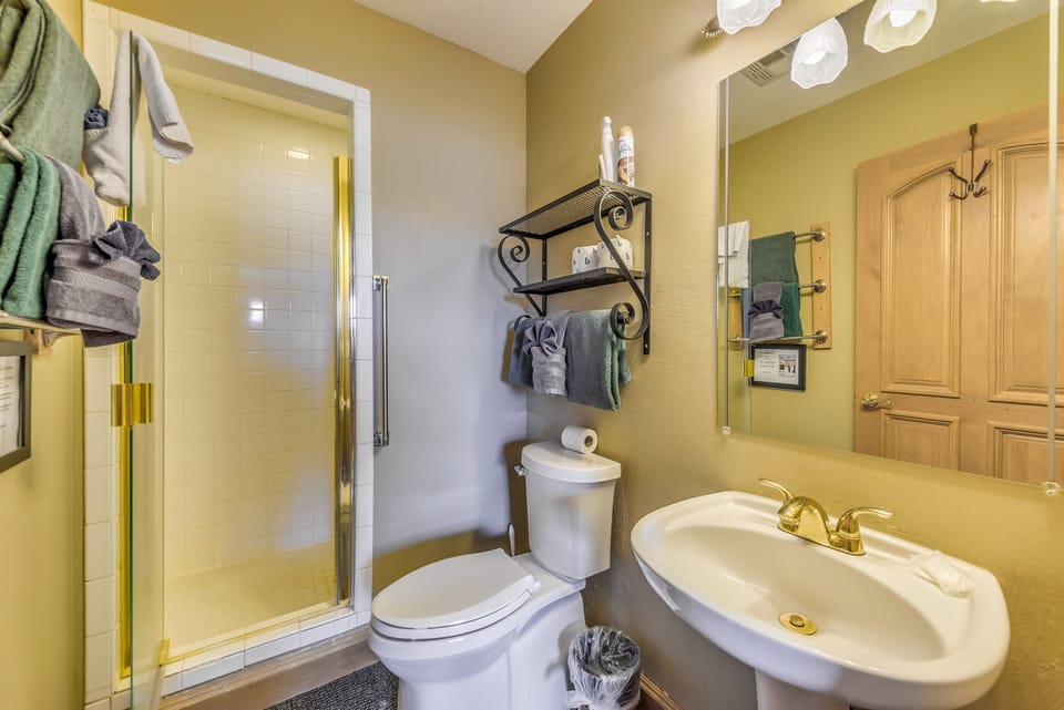 Bathroom | Walk-In Shower | Complimentary Toiletries