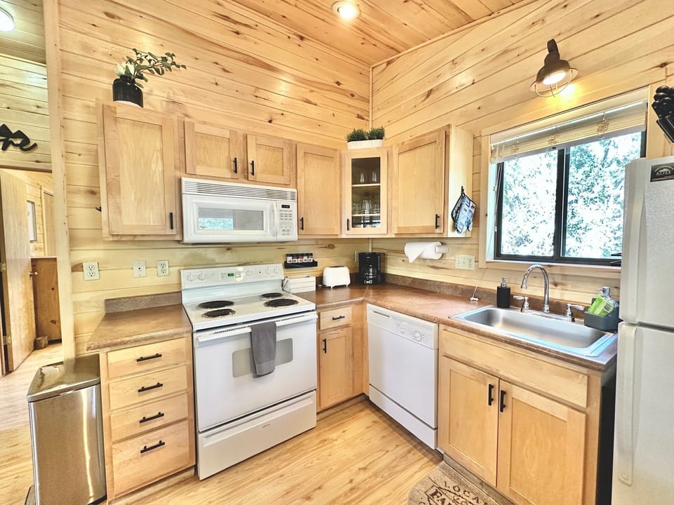 Fully stocked kitchen