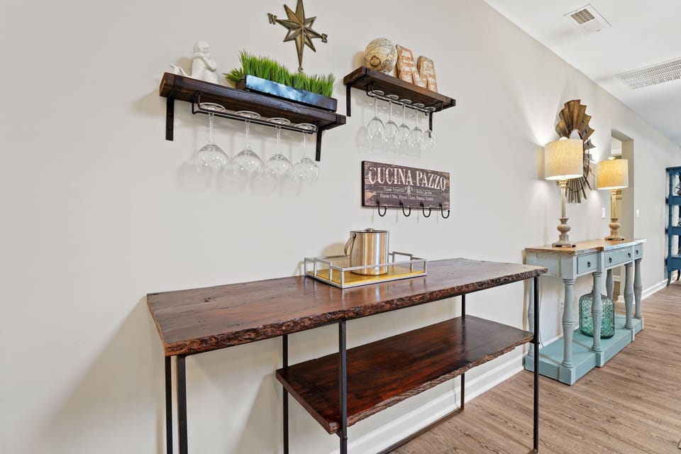 Large fully equipped open kitchen