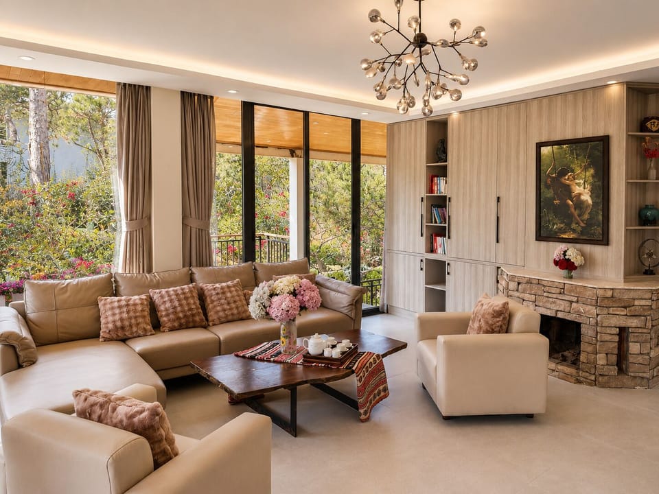 VILLA DELUXE | Living area | 24-inch TV with premium channels
