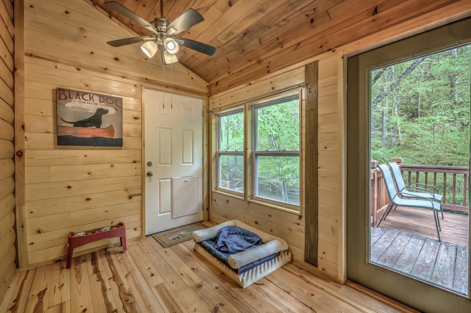 Doggy room with doggy door