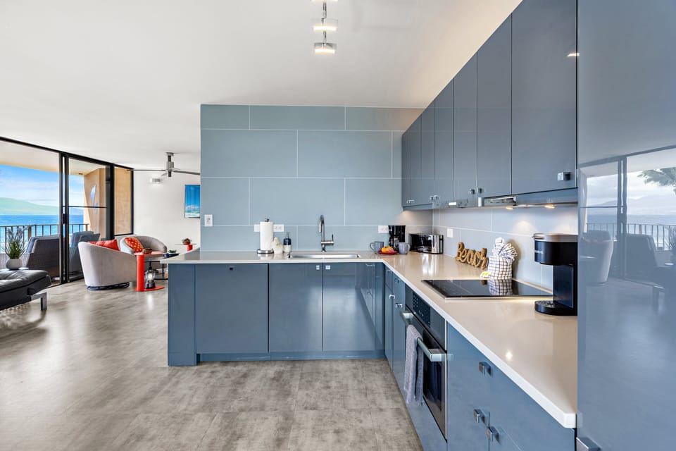 Soothing blue tones