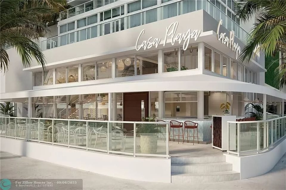 Casa Playa Restaurant at the street level