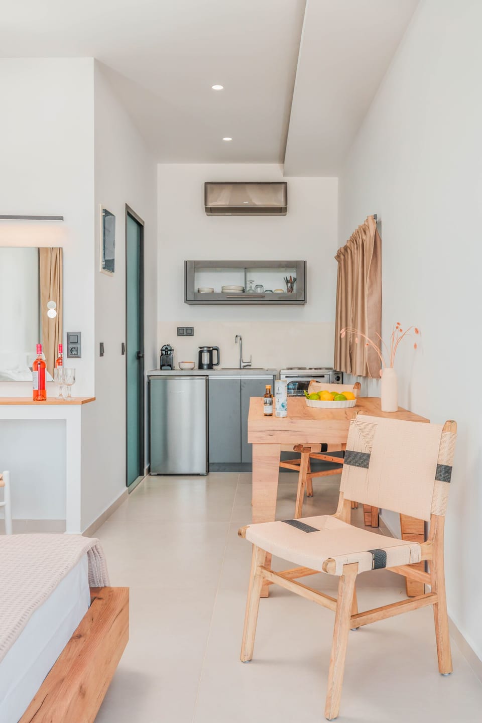 Fridge, oven, stovetop, espresso maker