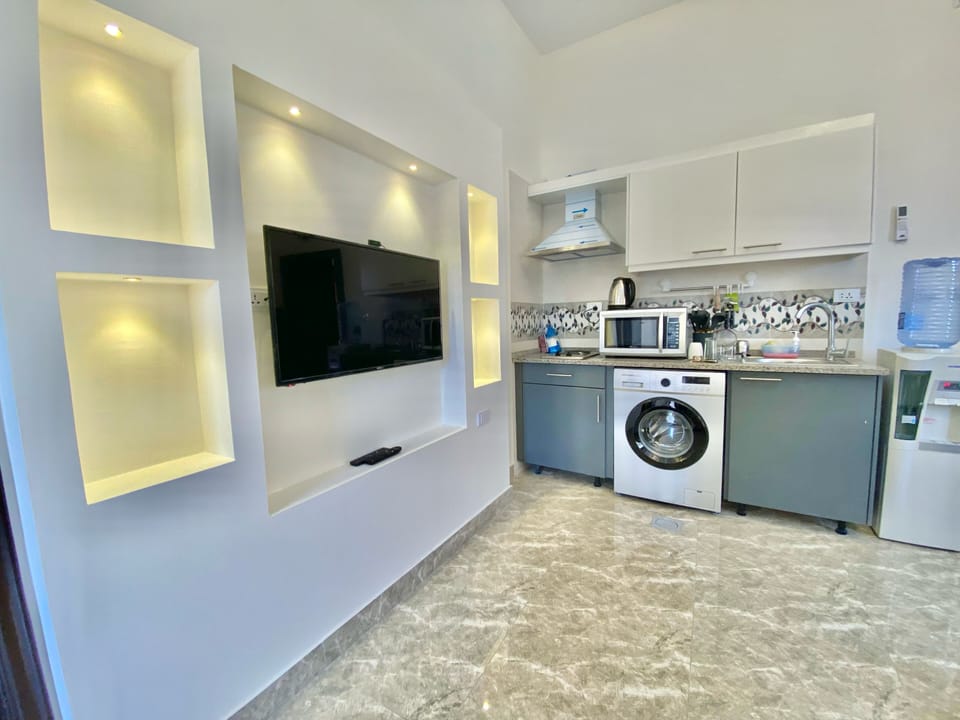 Luxury Apartment, 1 King Bed, Non Smoking, Mountain View - 15 - Apartment No. 6 | Private kitchen | Fridge, microwave, stovetop, electric kettle