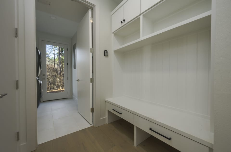 Entryway: Bright and stylish with ample storage to kickstart your Avinger adventure!