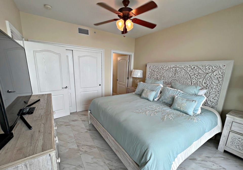 Condo, Multiple Beds, Balcony (The Indies 302) | 2 bedrooms, individually decorated, individually furnished, bed sheets