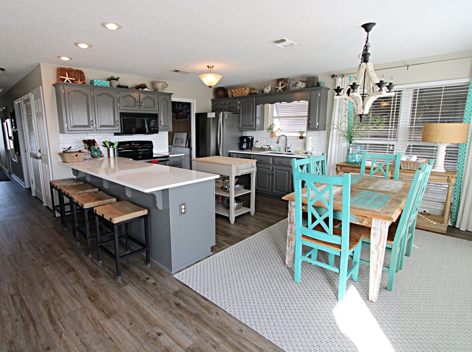 House, Multiple Beds, Patio, Beach View (Pelican's Rest Beach House) | Private kitchen | Coffee/tea maker