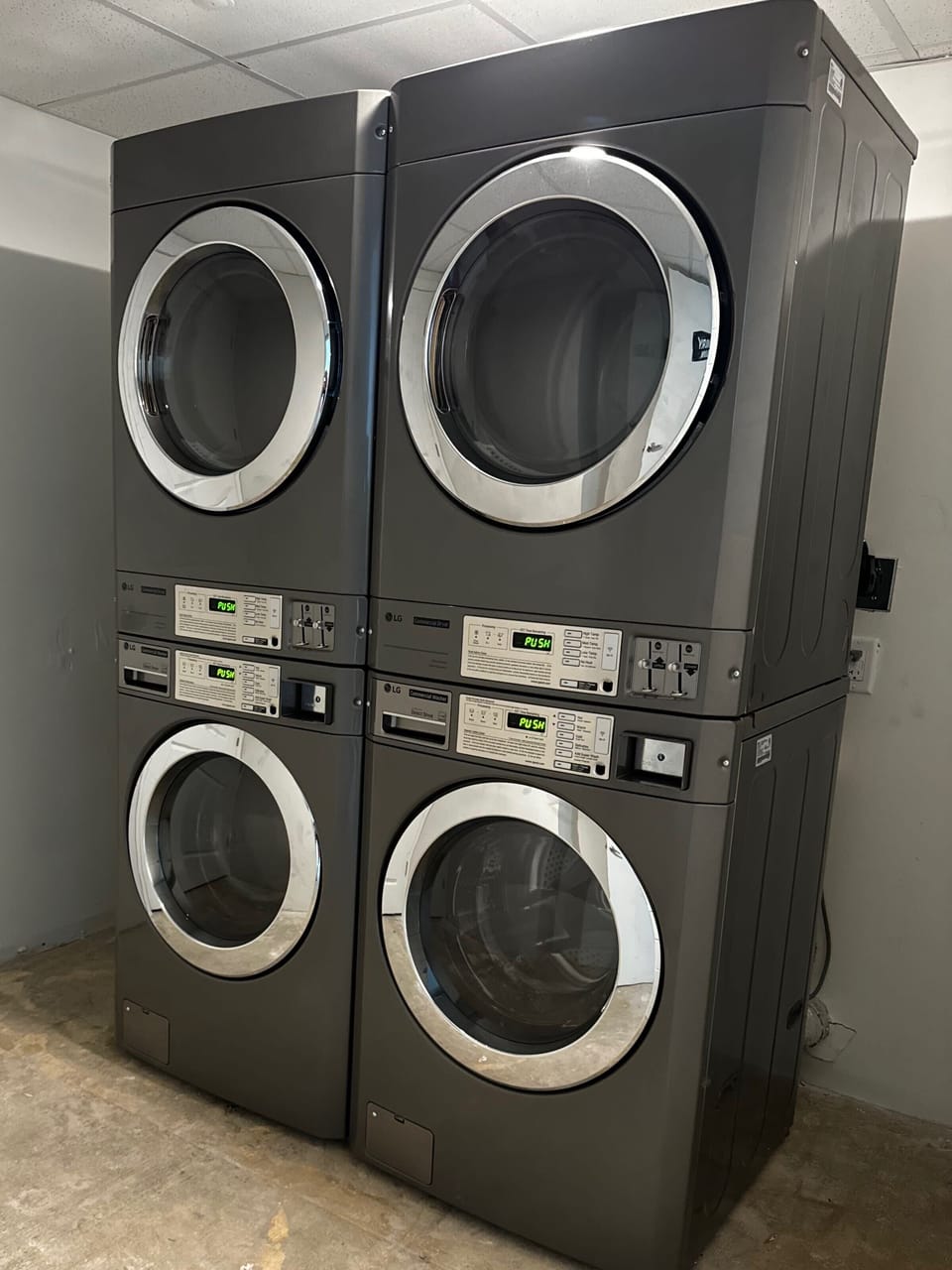 Onsite coin operated laundry facility