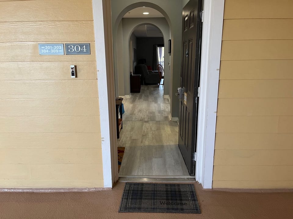 Entry way wide enough for mobility device