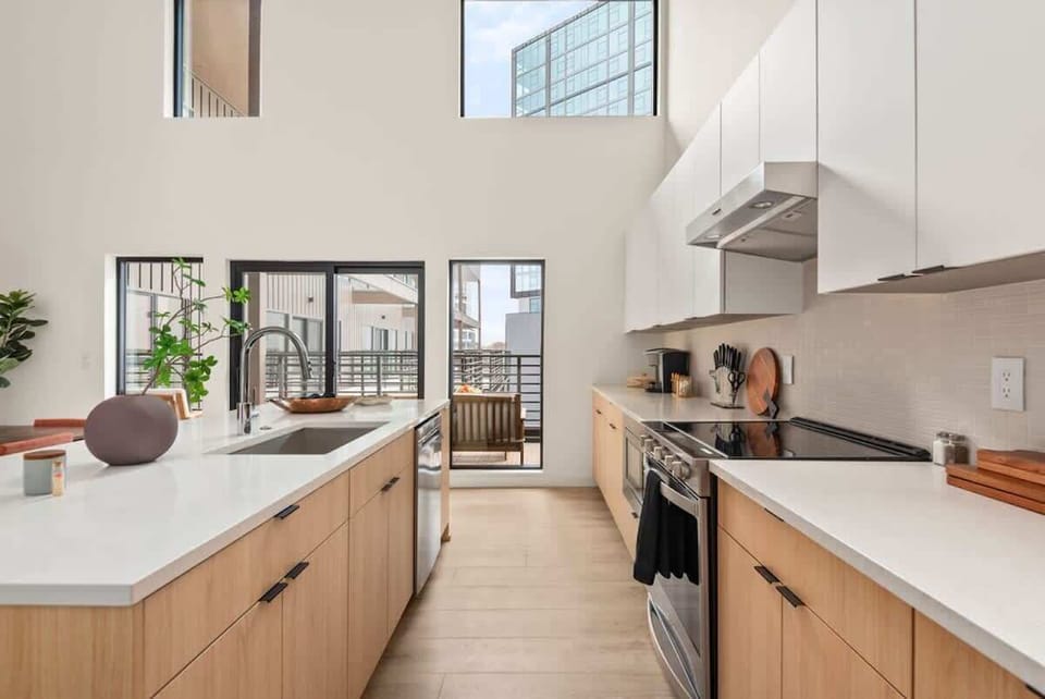 Fully equipped kitchen with essentials