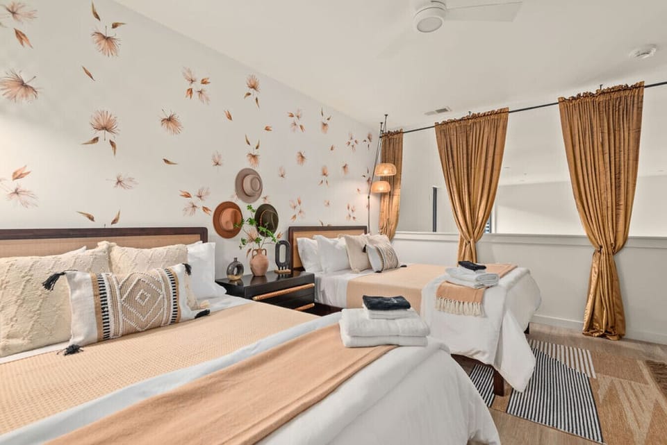 Elegant bedroom with modern decor