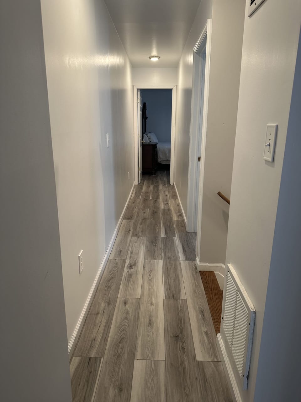 Hallway between all of the bedrooms 