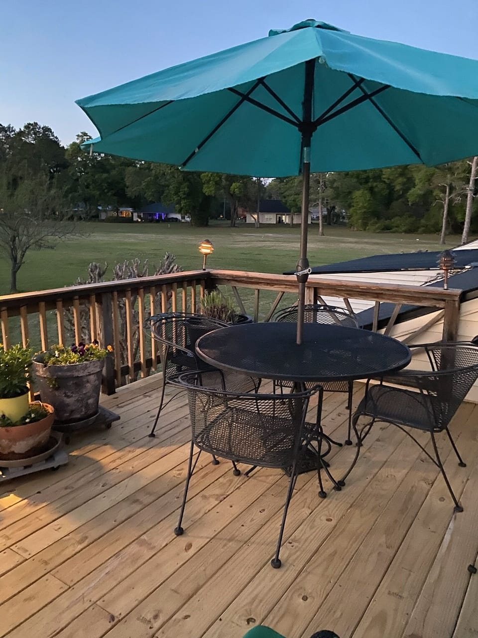 Porch with view of the 11th fairway