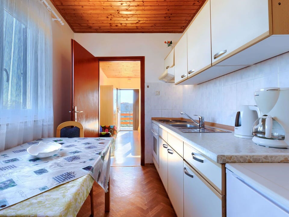 Cabinetry, Furniture, Sink, Countertop, Building, Tap, Kitchen Sink, Blue, Wood, Lighting