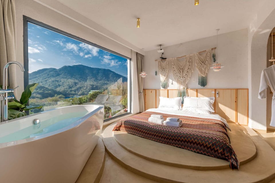 Romantic Double Room, Hill View | Desk, laptop workspace, soundproofing, iron/ironing board