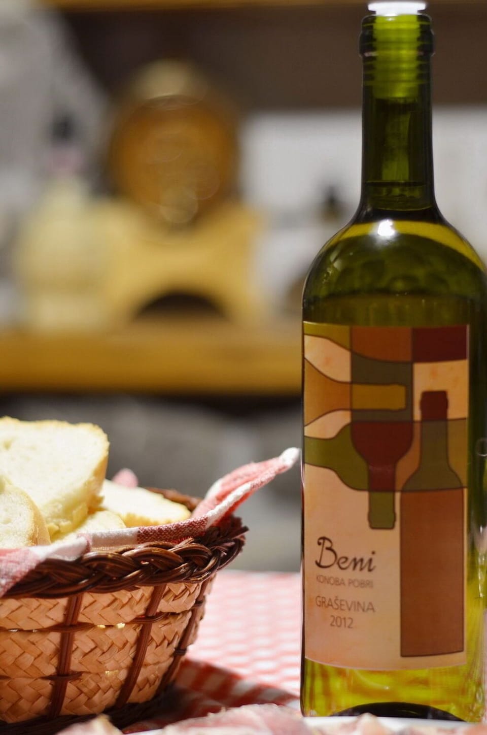 Food, Tableware, Bottle, Glass Bottle, Wine, Drinkware, Table, Yellow, Ingredient