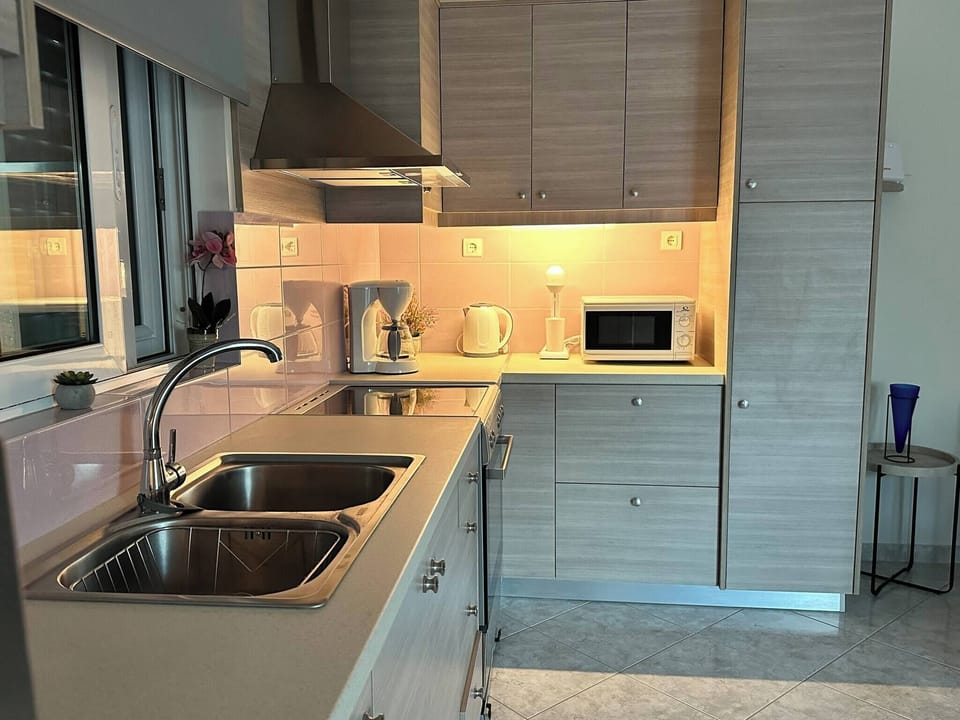 Apartment, 2 Bedrooms, Balcony, Garden View | Private kitchen