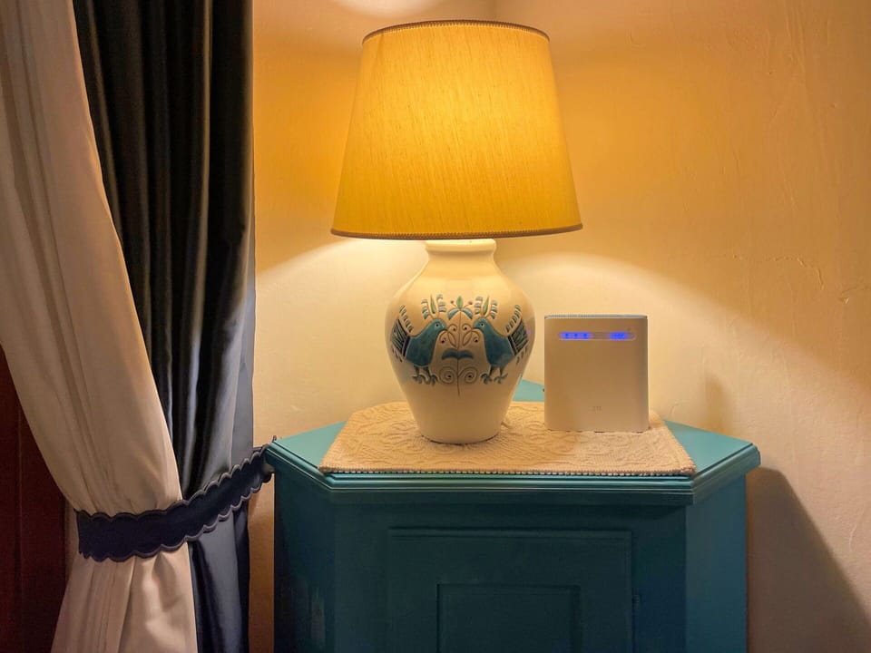 Blue, Lampshade, Lighting, Interior Design, Furniture, Lamp, Room, Porcelain, Paint, Light Fixture