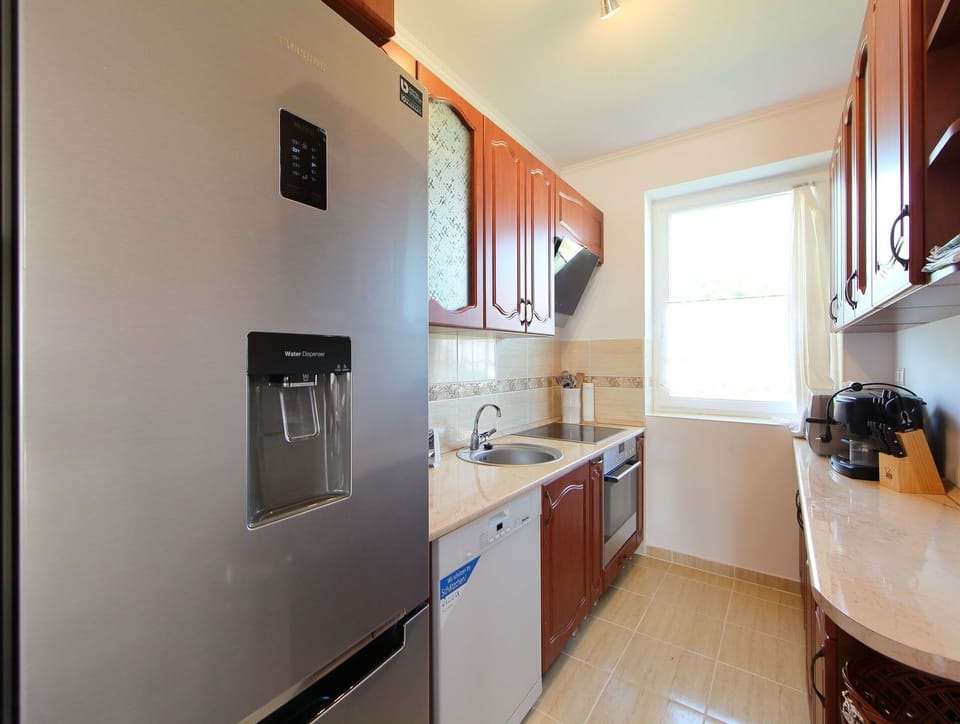 Cabinetry, Countertop, Kitchen Sink, Sink, Window, Plumbing Fixture, Tap, Houseplant, Wood, Kitchen