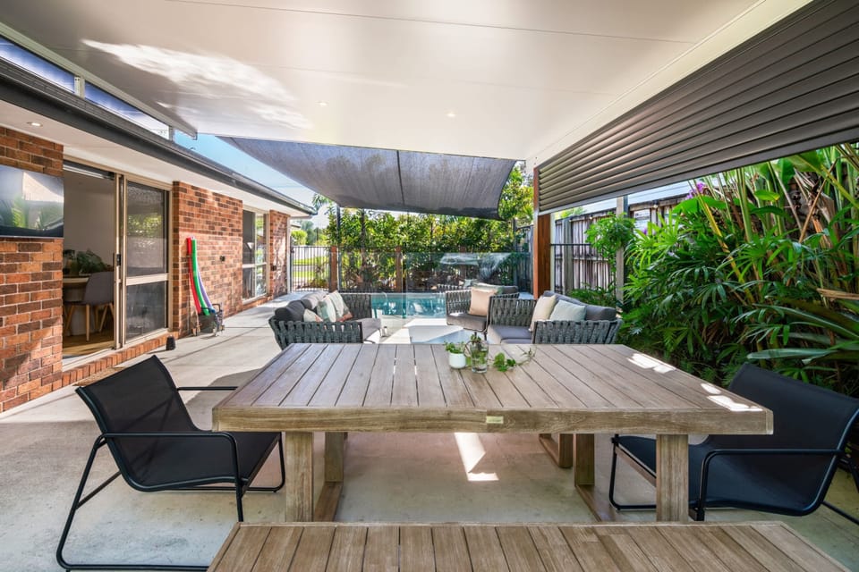 Enjoy this undercover patio