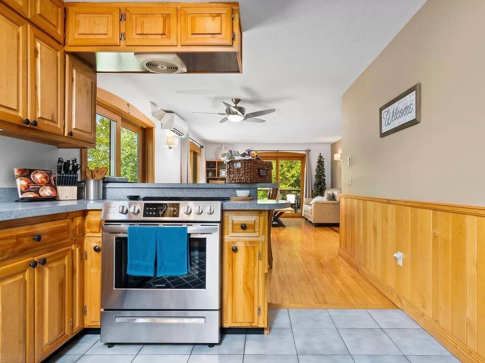 Fully stocked kitchen
