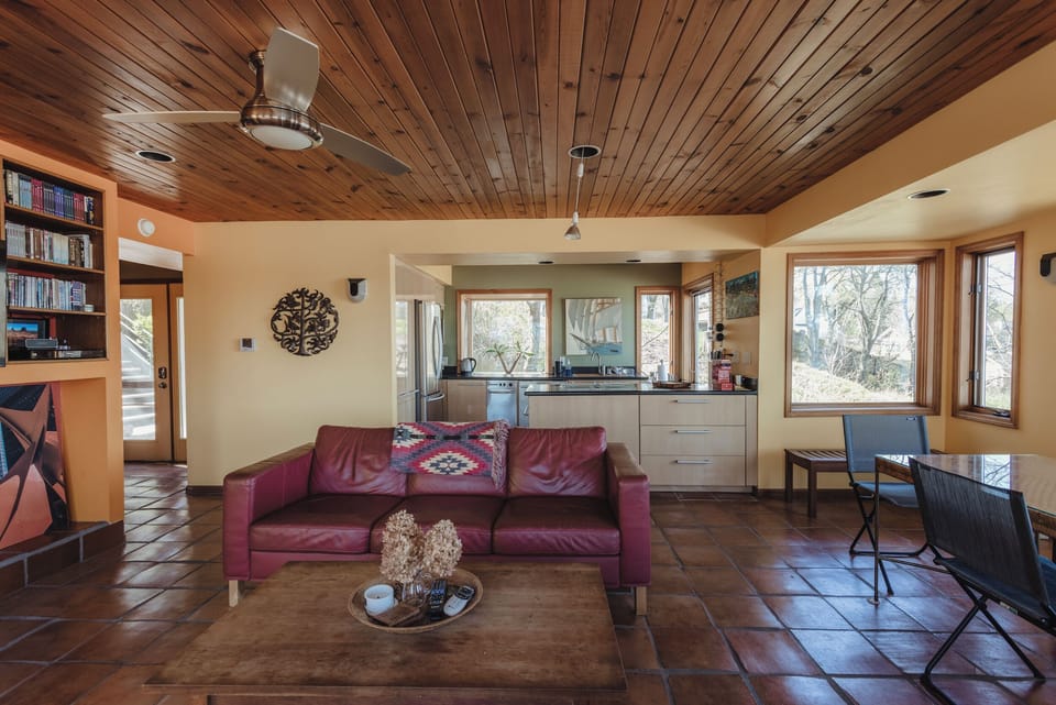 Living room and kitchen