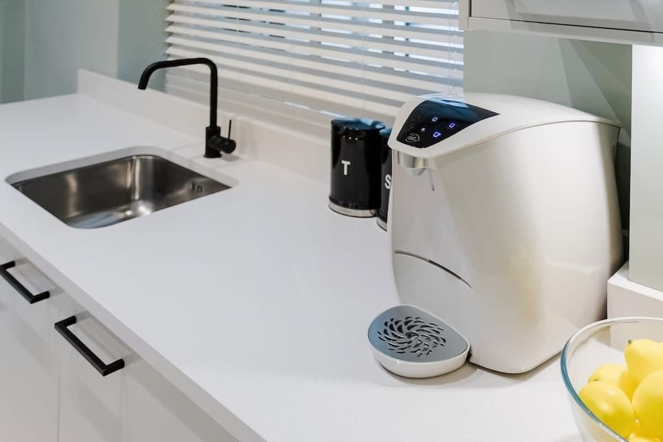 Full Kitchen | No need to buy bottled water or drink from the tap, the kitchen is equipped with a Virgin Pure fresh filtered water dispenser offering both hot and cold water.