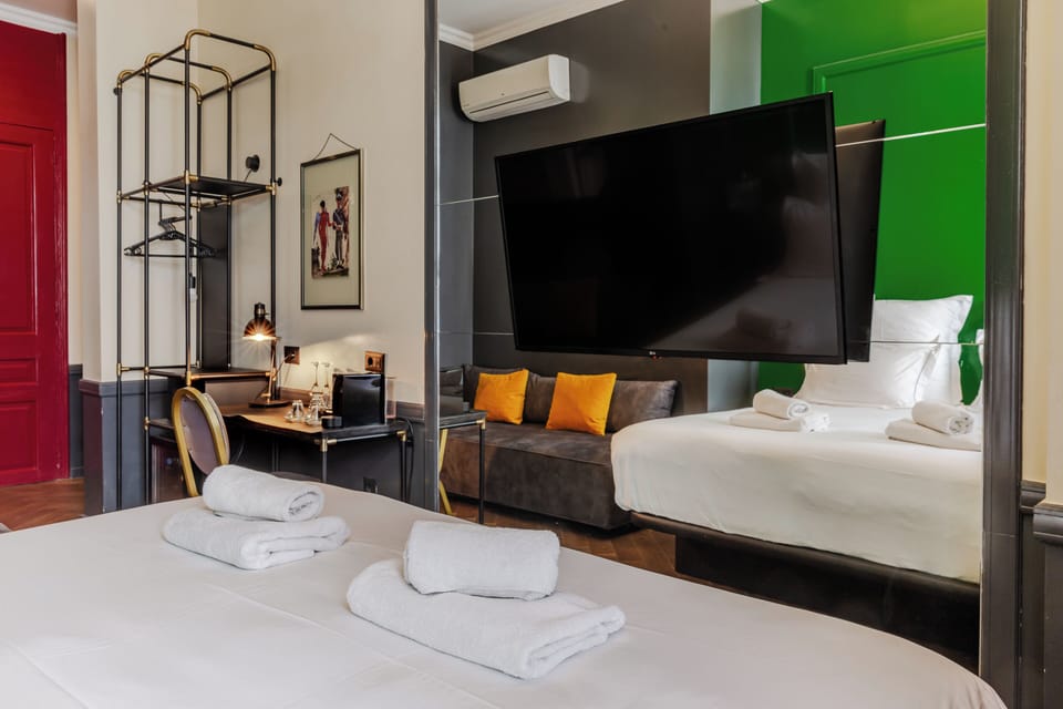 Premium bedding, down comforters, pillowtop beds, in-room safe