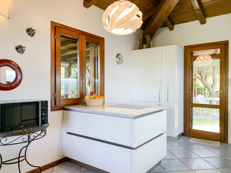 Superior Villa, Private Pool, Beachfront | Private kitchen | Full-size fridge, microwave, oven, stovetop