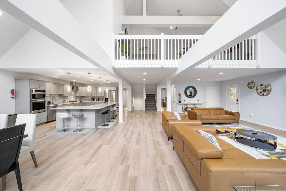 Whole view of 2nd Floor living Area, Dining and Kitchen