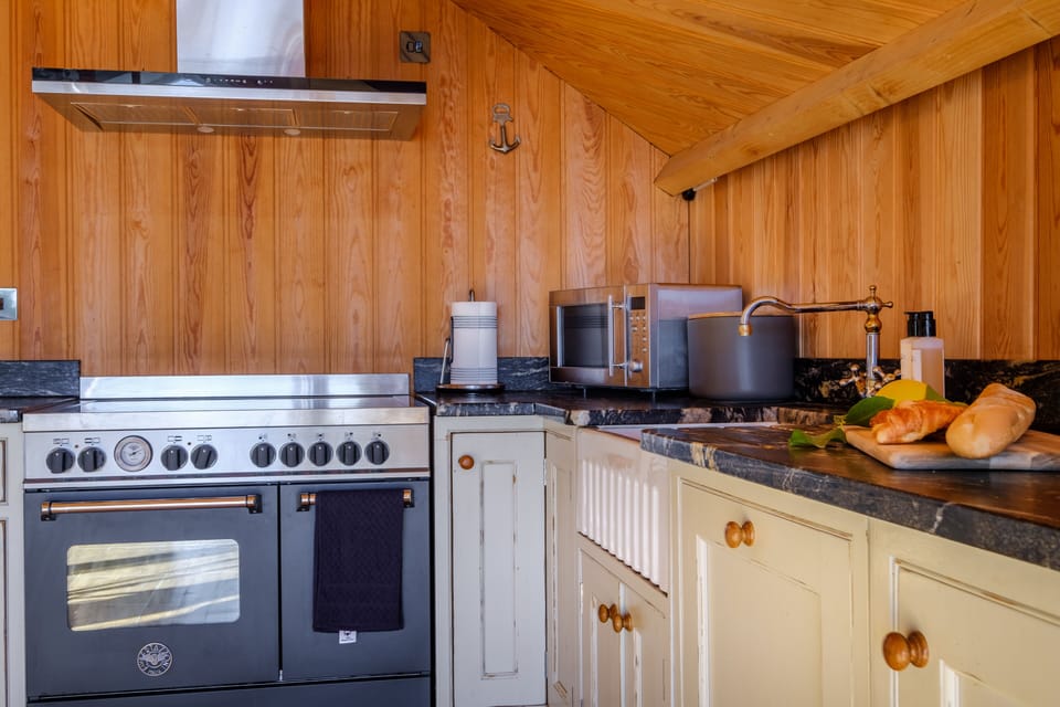 Fridge, dishwasher, electric kettle, toaster