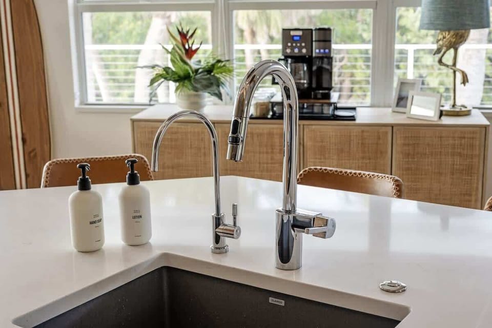 Leave your worries behind because the home comes fully equipped with a state-of-the-art reverse osmosis drinking water system. Say goodbye to the hassle of packing heavy water bottles and hello to crisp, refreshing water straight from the tap!
