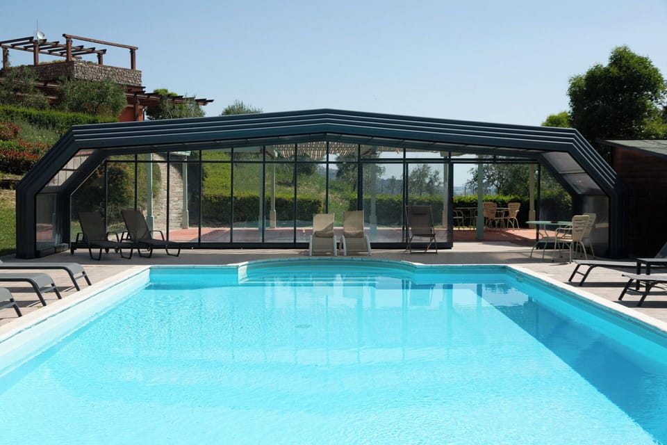 Swimming Pool, Resort, Shade, Composite Material, Outdoor Furniture, Leisure, Eco Hotel, Outdoor Structure, Design, Landscaping
