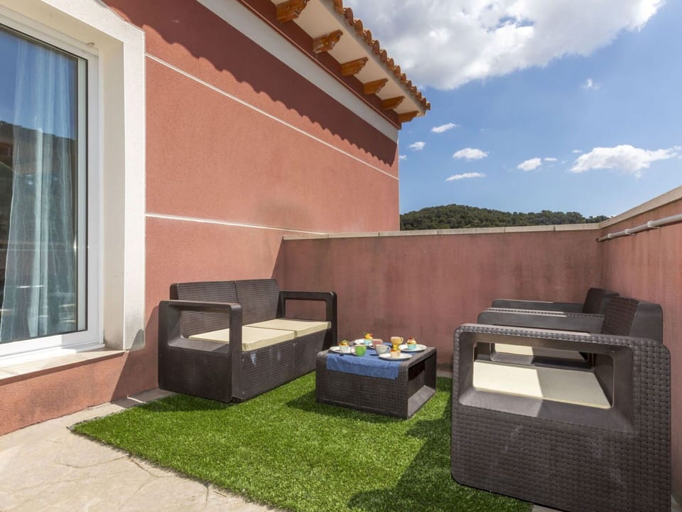 Furniture, Home, Outdoor Furniture, Wood Stain, Chair, Patio, Balcony, Hardwood, Houseplant, Outdoor Structure