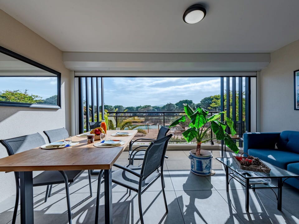 Table, Plant, Furniture, Property, Blue, Window, Azure, Chair, Sky