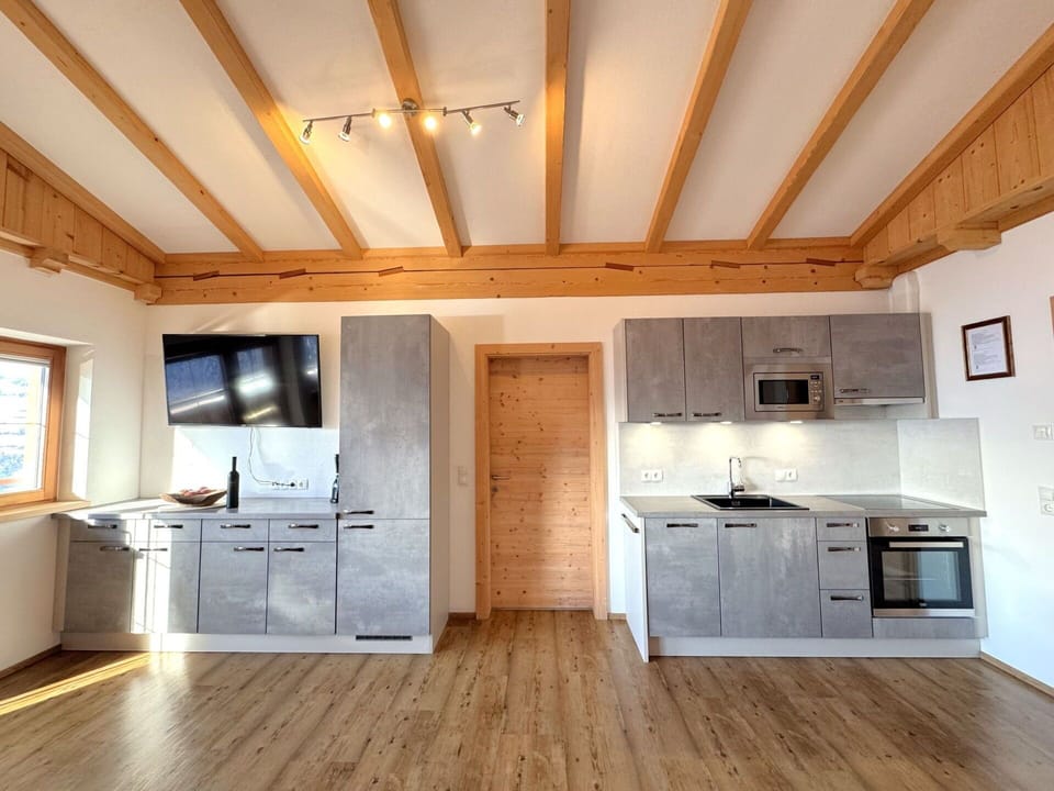 Wood, Flooring, Ceiling, Interior Design, Furniture, Floor, Kitchen, Room, Hardwood, Wood Flooring
