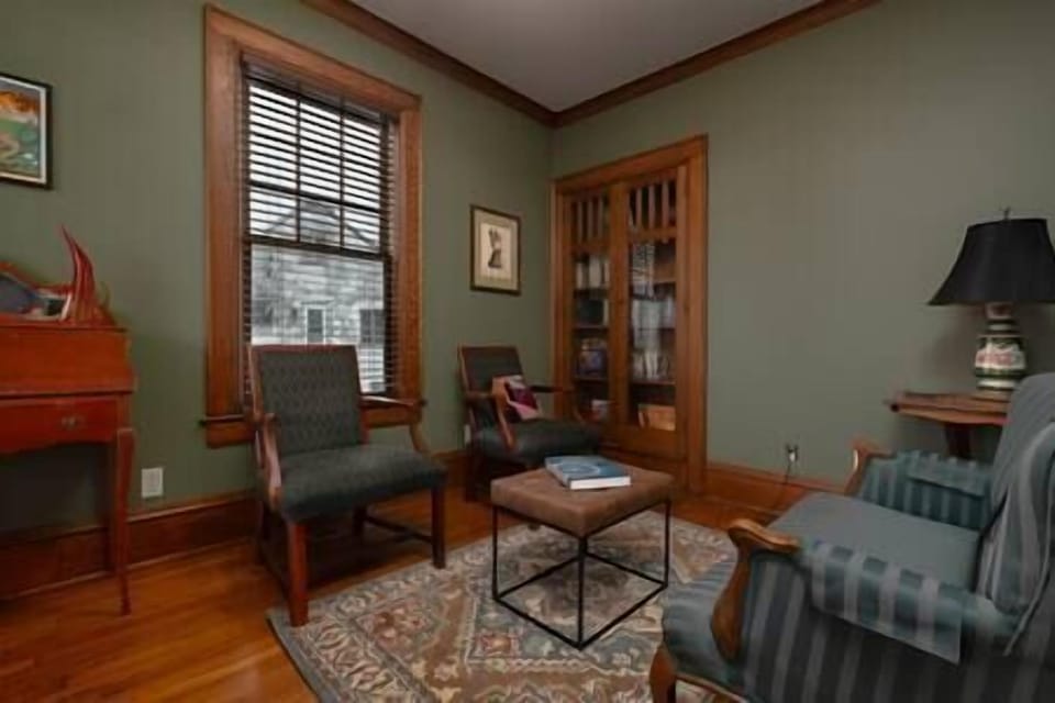 Cozy library showcasing WV authors.